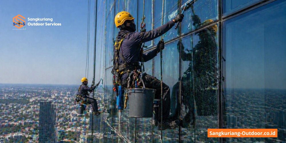 Jasa Pembersihan Kaca Gedung di Jakarta - Sangkuriang Outdoor