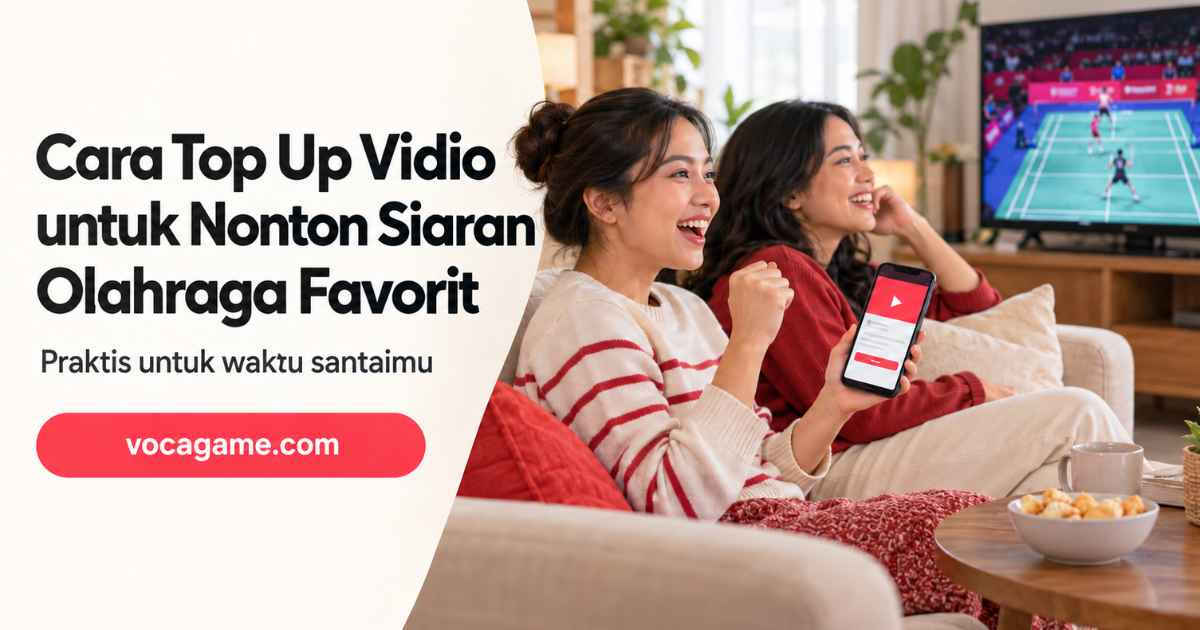 Cara Top Up Vidio untuk Nonton Siaran Olahraga Favorit