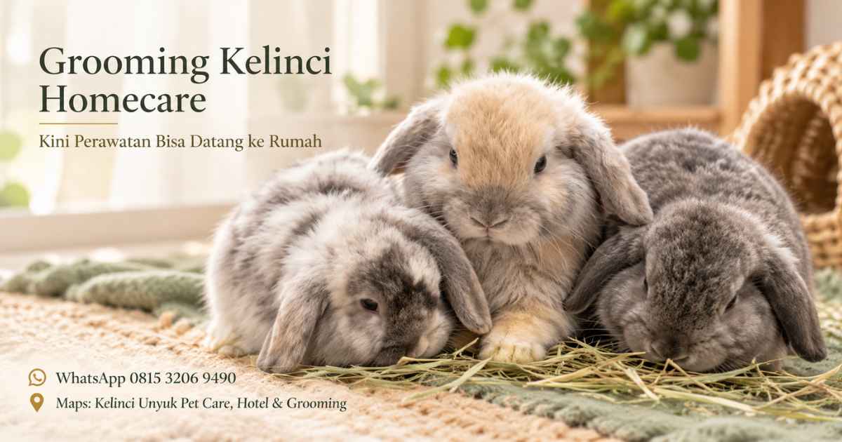 Grooming Kelinci Homecare, Kini Perawatan Bisa Datang ke Rumah
